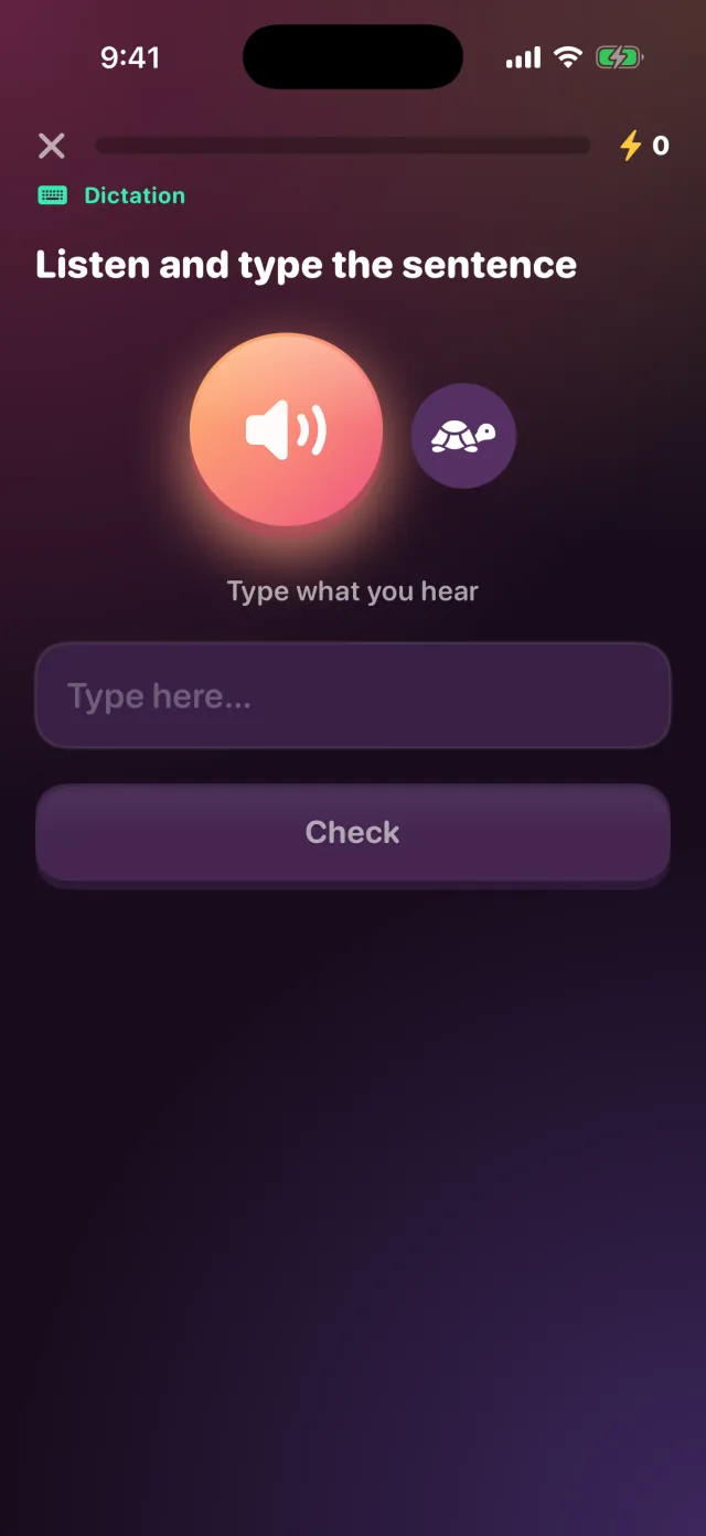 Dictation game