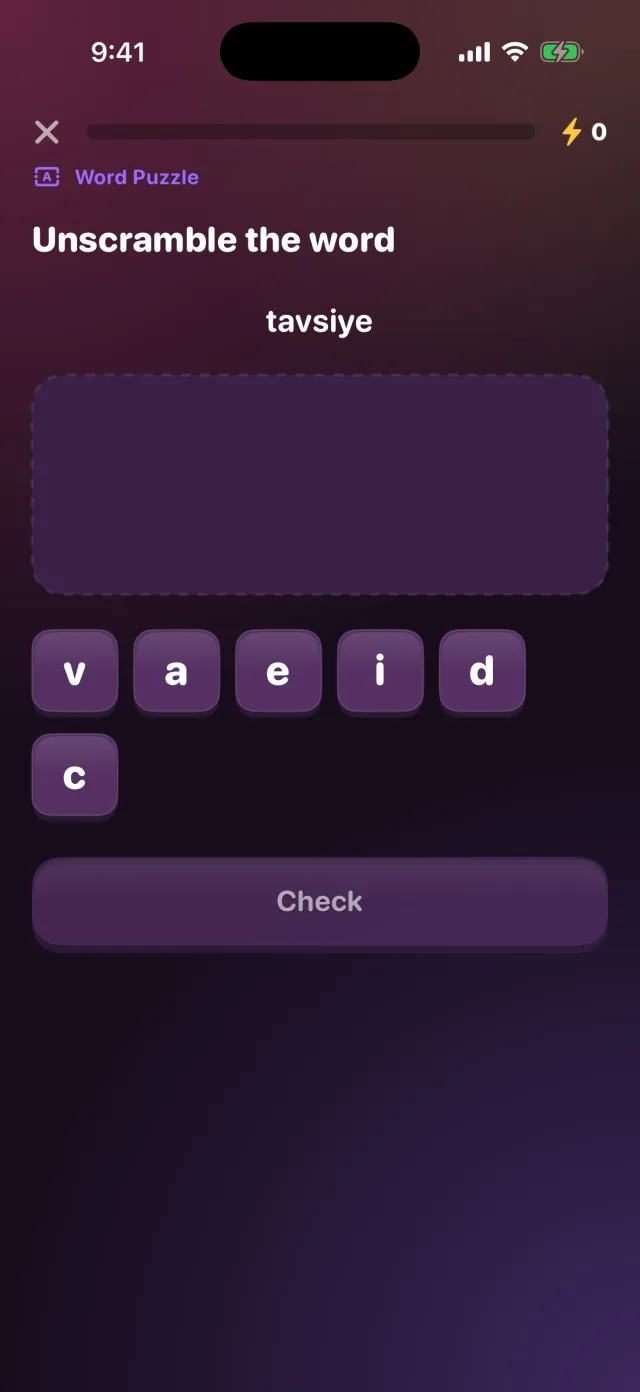 Word Puzzle game