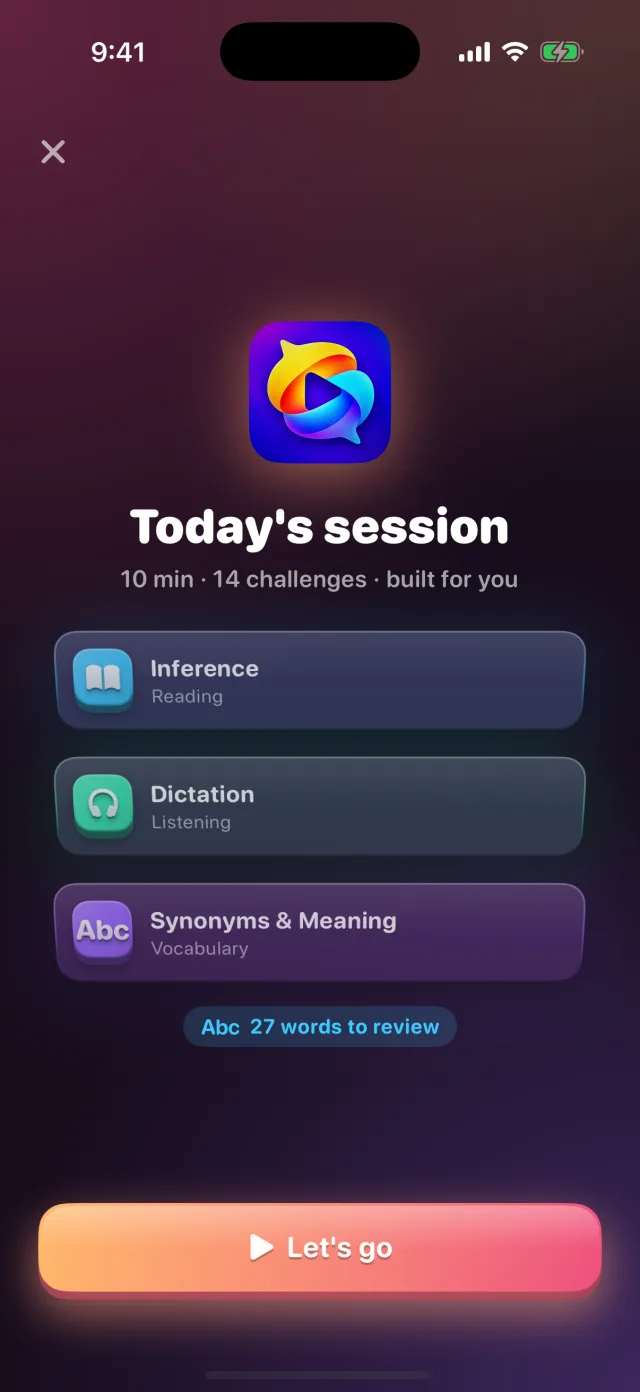 Today's session — 14 challenges built for you